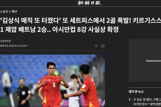 Báo Hàn Quốc bùng nổ trước chiến thắng của U23 Việt Nam: Phép màu Kim Sang Sik tái hiện