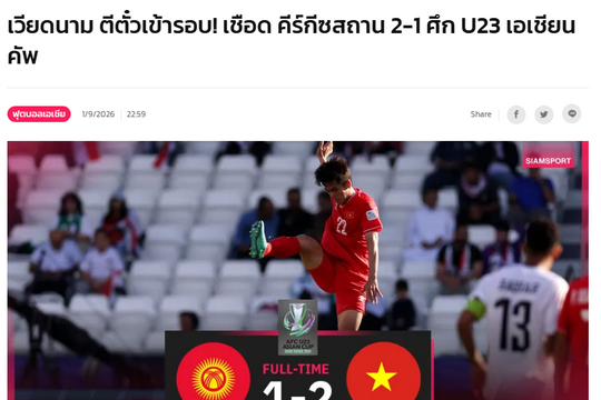 U23 Việt Nam chưa chắc suất tứ kết: Sự nhầm lẫn của truyền thông Thái Lan