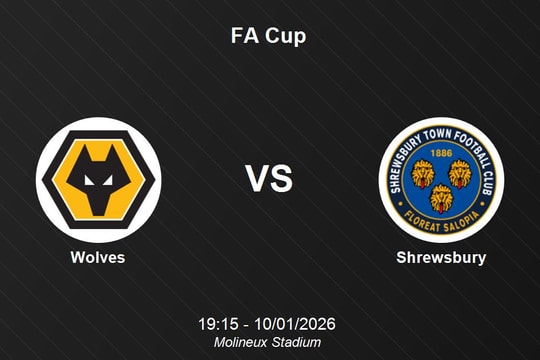 Nhận định Wolves vs Shrewsbury - FA Cup lúc 19h15 ngày 10/1/2026
