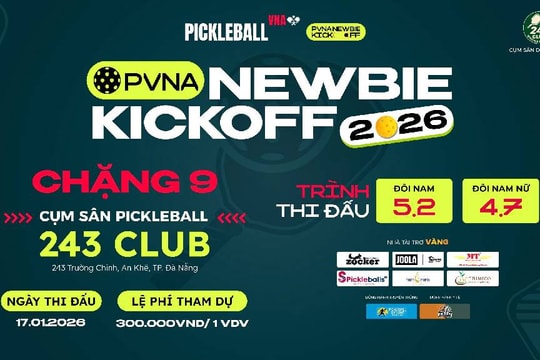 Giải Pickleball PVNA Newbie Kickoff chặng 9 tại Đà Nẵng