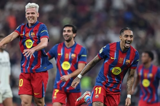 Barcelona hạ Real Madrid 3-2 giành Siêu cúp: Kỷ lục lịch sử và nỗi lo hàng thủ