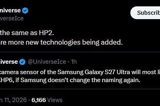 Samsung Galaxy S27 Ultra hé lộ cảm biến ISOCELL HP6: Tập trung vào thuật toán xử lý