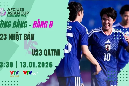VTV6 VTVgo xem trực tiếp: U23 Nhật Bản vs U23 Qatar