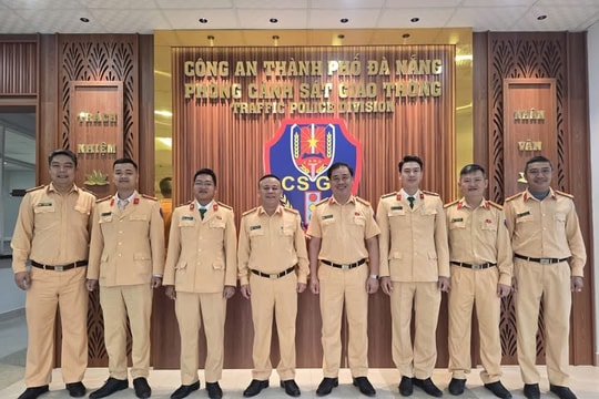 Gặp mặt cán bộ, chiến sĩ Cảnh sát giao thông Đà Nẵng làm nhiệm vụ tại Đại hội XIV của Đảng