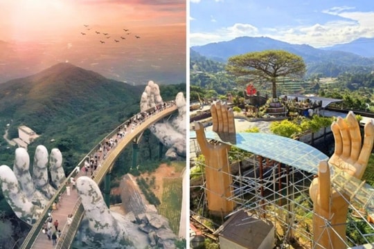 Philippines: Cận cảnh cây cầu bàn tay khổng lồ gây tranh cãi vì giống Cầu Vàng Đà Nẵng
