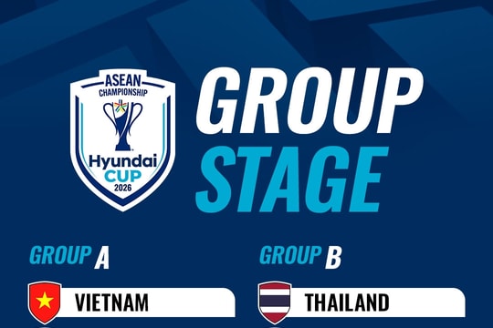 Việt Nam đối đầu Indonesia và Singapore tại vòng bảng ASEAN Cup 2026