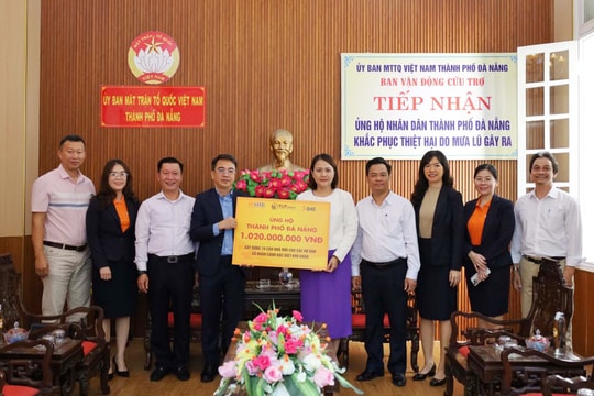 Tiếp nhận hơn 1 tỷ đồng xây dựng 18 căn nhà cho hộ khó khăn tại Đà Nẵng