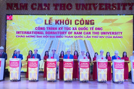 Trường Đại học Nam Cần Thơ khởi công ký túc xá sinh viên quốc tế