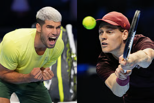 Kỷ nguyên Sincaraz năm thứ 3: Jannik Sinner và Carlos Alcaraz thống trị tuyệt đối ATP