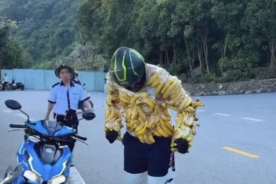 Đà Nẵng: Nhắc nhở du khách nước ngoài quấn chuối quanh người để đùa giỡn với khỉ Sơn Trà