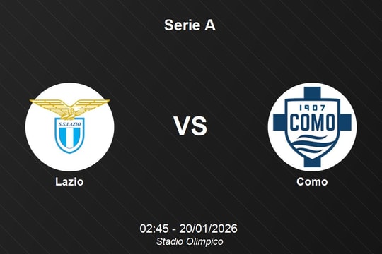 Nhận định Lazio vs Como - Serie A: 02h45 ngày 20/01/2026