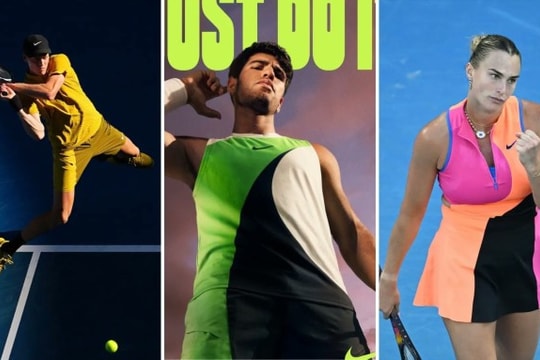 Dàn sao quần vợt Jannik Sinner và Carlos Alcaraz gây tranh cãi về trang phục tại Australia Mở rộng 2026