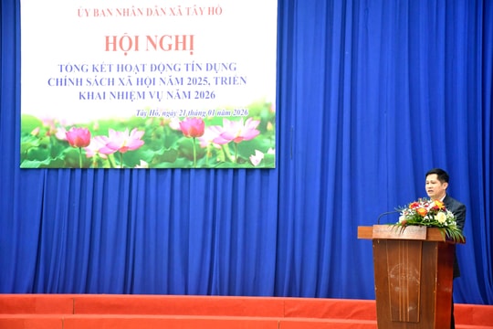 Năm 2025, tín dụng ưu đãi tạo việc làm cho 593 lượt hộ nghèo, chính sách xã Tây Hồ