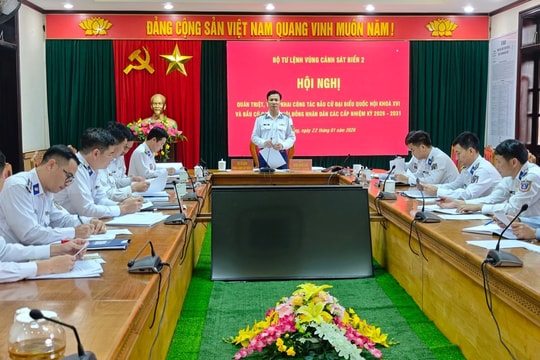 Vùng Cảnh sát biển 2 triển khai công tác bầu cử đại biểu Quốc hội và đại biểu HĐND các cấp