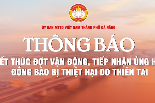 Dừng tiếp nhận ủng hộ đồng bào bị thiệt hại do thiên tai sau ngày 31/1