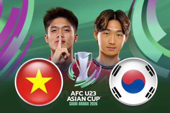 VTV2 VTVgo trực tiếp U23 Việt Nam vs U23 Hàn Quốc hôm nay 23/1/2026