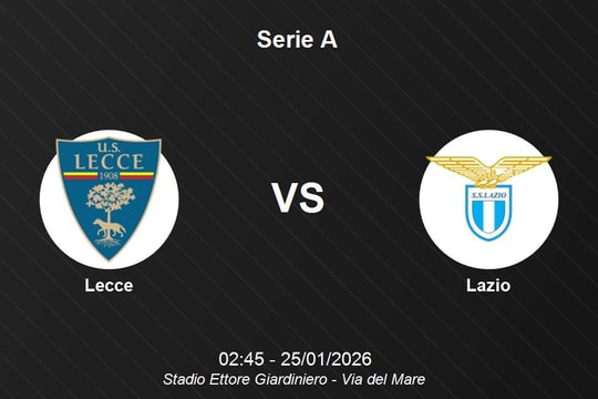Nhận định Lecce vs Lazio - Serie A: Cơ hội vàng cho Đại bàng xanh trước đội bóng đang khủng hoảng