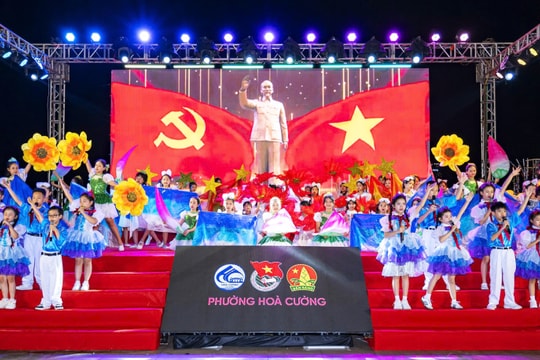 Liên hoan văn nghệ “Thiếu nhi Hòa Cường mừng đất nước đổi mới, mừng Đảng quang vinh”
