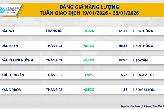 Giá khí tự nhiên tăng vọt 70%, giá bạc thế giới lần đầu vượt mốc 100 USD/ounce