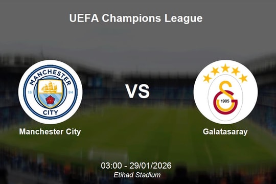 Nhận định Manchester City vs Galatasaray: Đại chiến tại Etihad - UEFA Champions League