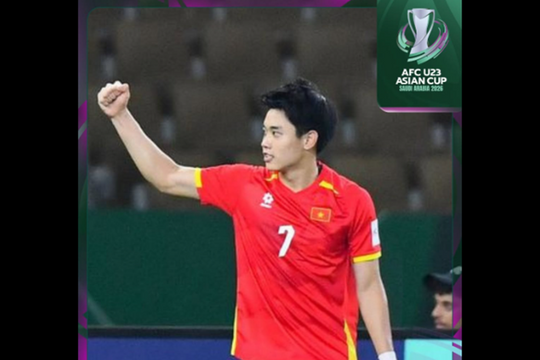 AFC vinh danh Đình Bắc: Siêu phẩm đánh đầu ngược vào lưới UAE tranh giải bàn thắng đẹp nhất