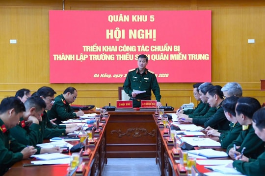 Triển khai công tác chuẩn bị thành lập Trường Thiếu sinh quân miền Trung
