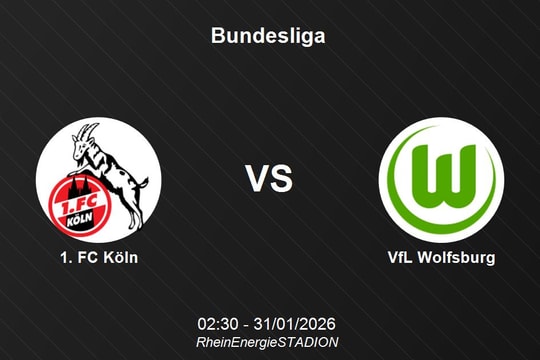 Nhận định 1. FC Köln vs VfL Wolfsburg - Bundesliga: Cuộc chiến tách tốp giữa bảng