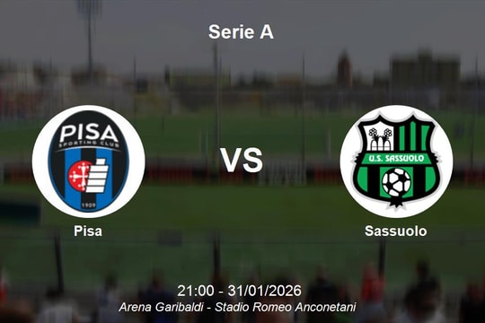 Nhận định Pisa vs Sassuolo - Serie A: Thử thách cho đội chủ nhà