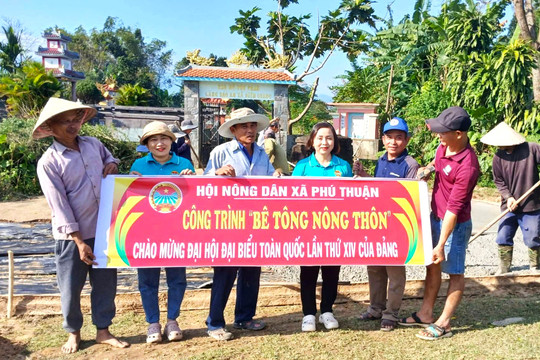 Lan tỏa nghĩa tình từ công trình dân sinh đón Tết