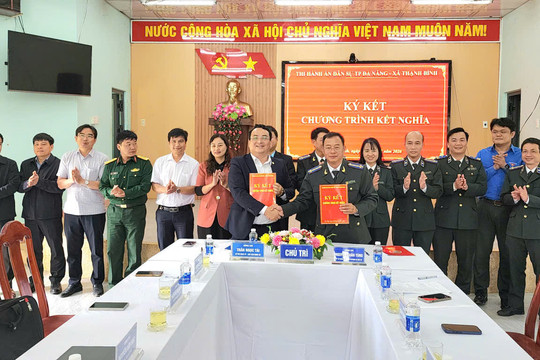 Thi hành án dân sự thành phố Đà Nẵng kết nghĩa với xã Thạnh Bình