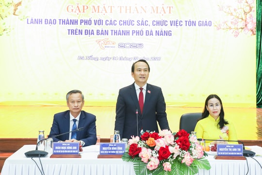 Lãnh đạo thành phố Đà Nẵng gặp mặt chức sắc, chức việc tiêu biểu các tôn giáo nhân dịp Tết Nguyên đán Bính Ngọ 2026