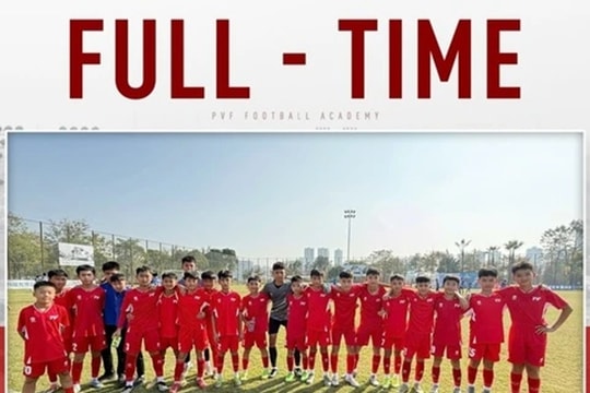 U13 PVF thắng hủy diệt 11-0 trước đội bóng Trung Quốc tại FT Cup 2026
