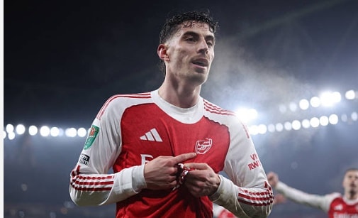Kai Havertz ghi bàn phút 90+7 đưa Arsenal vào chung kết EFL Cup sau trận thắng Chelsea