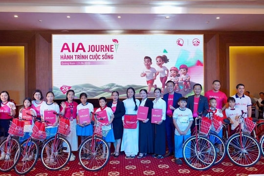 AIA trao 165 triệu đồng cho chương trình Hành trình cuộc sống năm 2026
