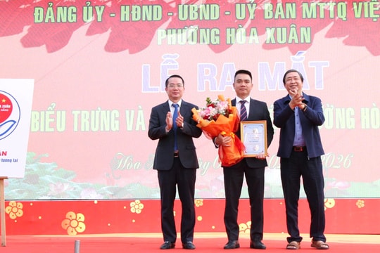 Phường Hòa Xuân công bố biểu trưng chính thức
