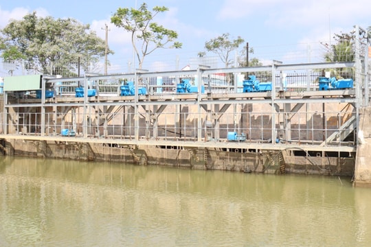 Kịp thời ứng phó xâm nhập mặn, nước sông hạ thấp, đảm bảo cấp nước trong dịp Tết