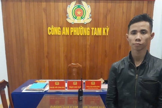 Công an phường Tam Kỳ bắt giữ đối tượng trộm máy tính, iPhone 17