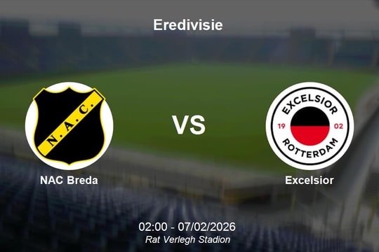 Nhận định NAC Breda vs Excelsior - Eredivisie: Cuộc chiến sinh tồn tại Rat Verlegh