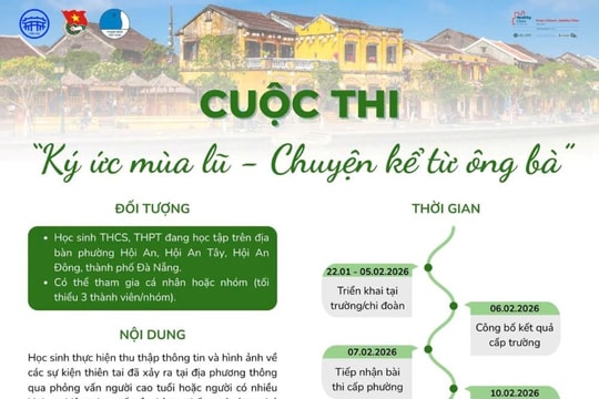 Phát động cuộc thi “Ký ức mùa lũ - Chuyện kể từ ông bà” tại Hội An