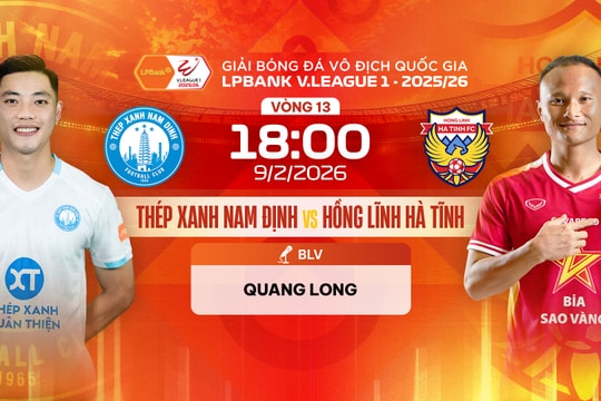 Link xem trực tiếp Nam Định vs Hà Tĩnh 18h hôm nay 9/2/2026