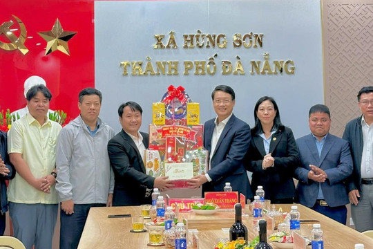 Phó Bí thư Thành ủy Ngô Xuân Thắng thăm, chúc Tết tại xã Hùng Sơn