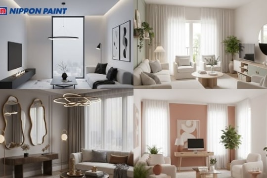 Top 4 mẫu phối màu sơn nội thất giúp không gian nhà rộng - đẹp - hiện đại