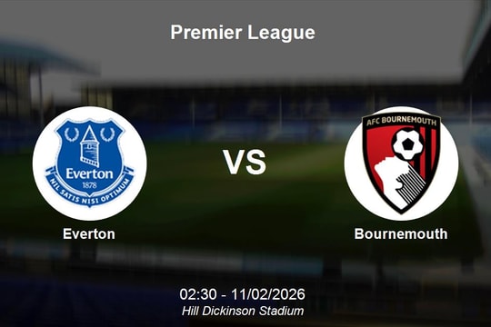 Nhận định Everton vs Bournemouth: Thử thách tại Hill Dickinson Stadium - Premier League