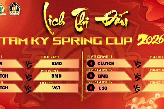 Hấp dẫn Giải bóng rổ Tam Kỳ Spring Cup 2026