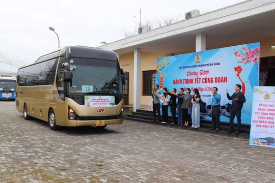 Đà Nẵng khởi hành “Chuyến xe Công đoàn - Xuân 2026”