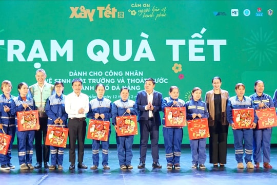 600 công nhân môi trường tham dự chương trình "Xây Tết" tại Đà Nẵng