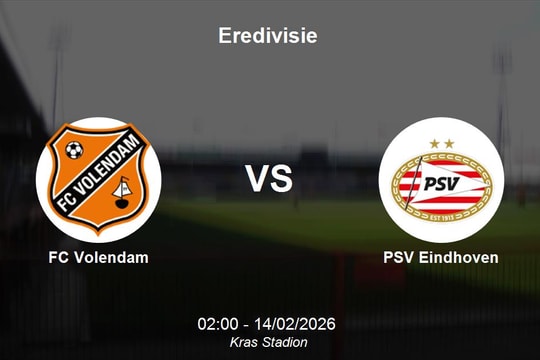 Nhận định FC Volendam vs PSV Eindhoven - Eredivisie: Sức mạnh tuyệt đối của đội đầu bảng