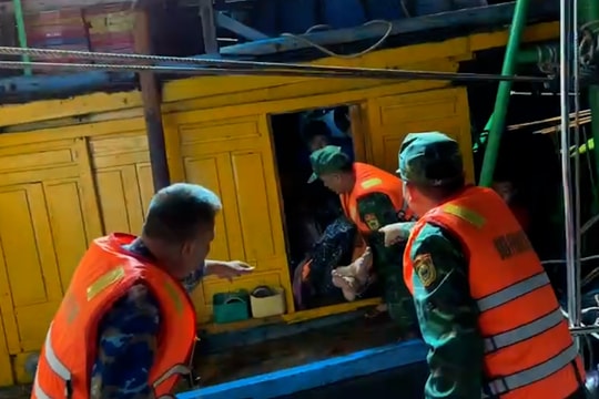 Hải đội Biên phòng 2 kịp thời cứu ngư dân gặp nạn trên biển