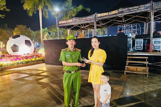 Hành động đẹp của lực lượng Công an trong đêm giao thừa