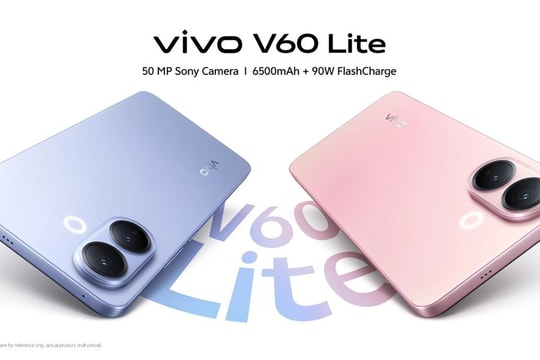vivo V60 Lite ra mắt: Smartphone đầu tiên dùng Snapdragon 6s 4G Gen 2, pin 6500 mAh